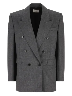 サンローラン 25SS無地ウールダブルブレストジャケット F36サイズ ウール 25SS NEW】SAINT LAURENT / ウール ダブルブレストジャケット