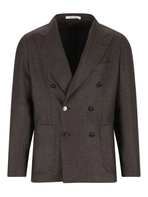 Tagliatore double-breasted patch-pocket blazer