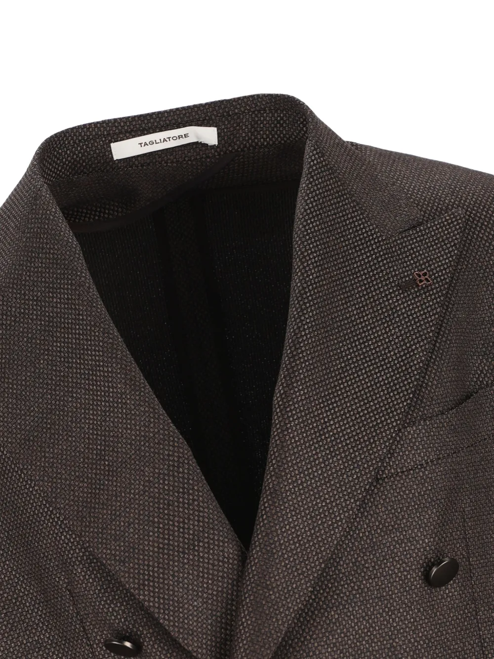 Tagliatore Blazer met dubbele rij knopen en zak Bruin