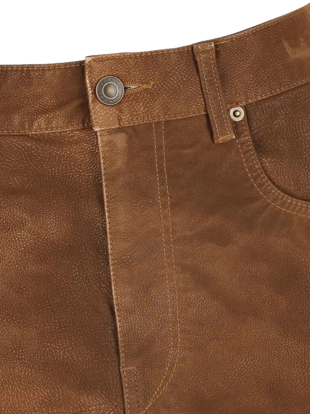 Isabel Marant Kimmy Five-pocket Flared Skirt In Brown