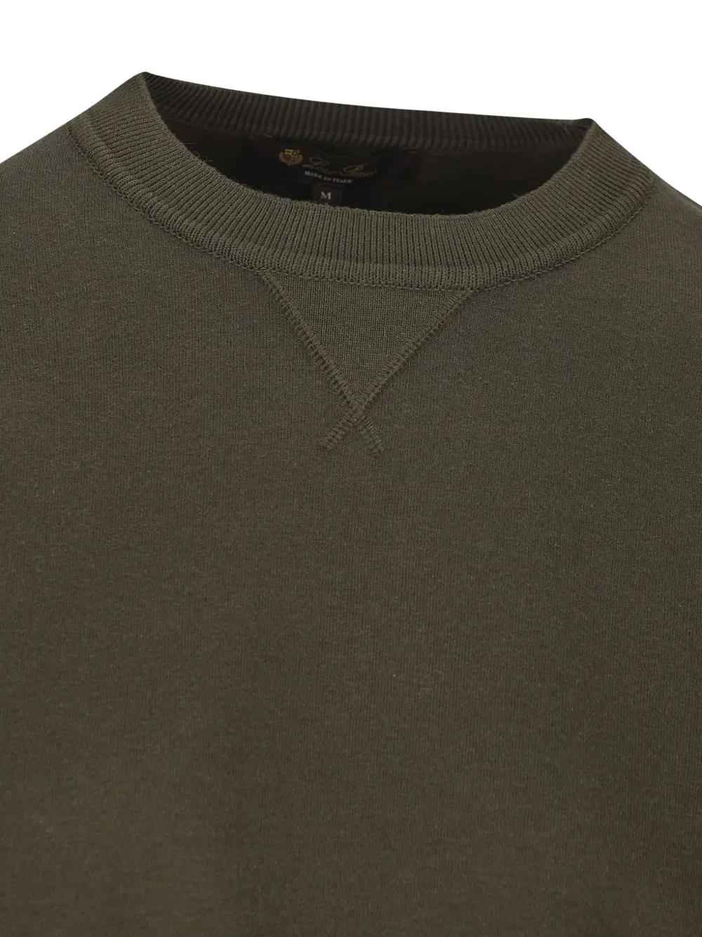 Loro Piana Viera Ribbed-cuff Sweatshirt In Green
