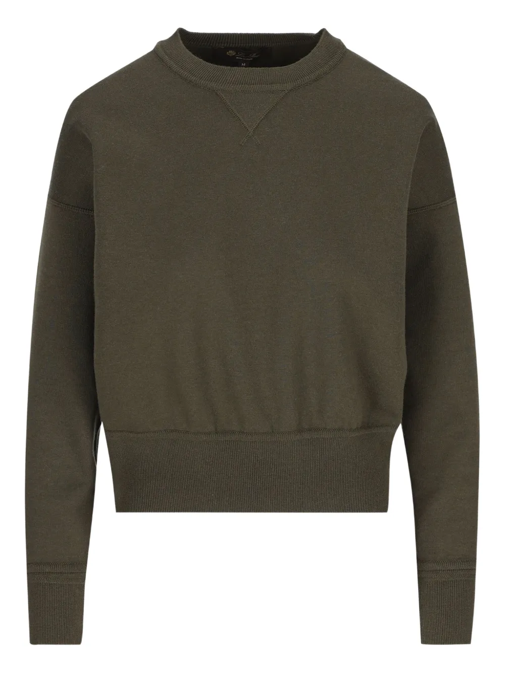 Loro Piana Viera ribbed-cuff sweatshirt | Green | Image 1