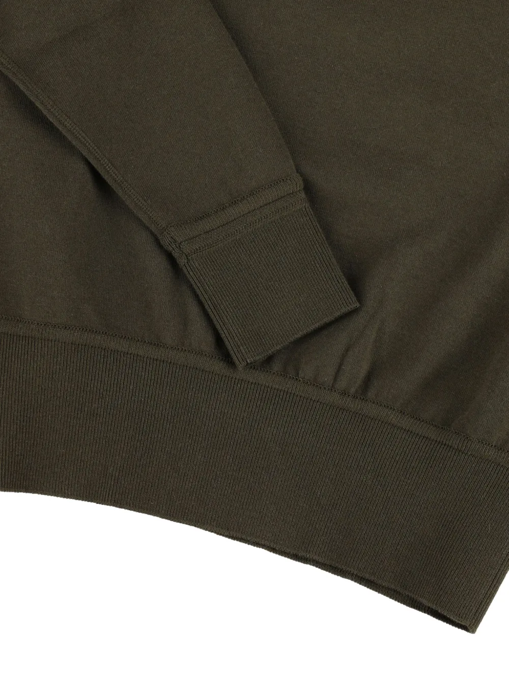 Loro Piana Viera Ribbed-cuff Sweatshirt In Green