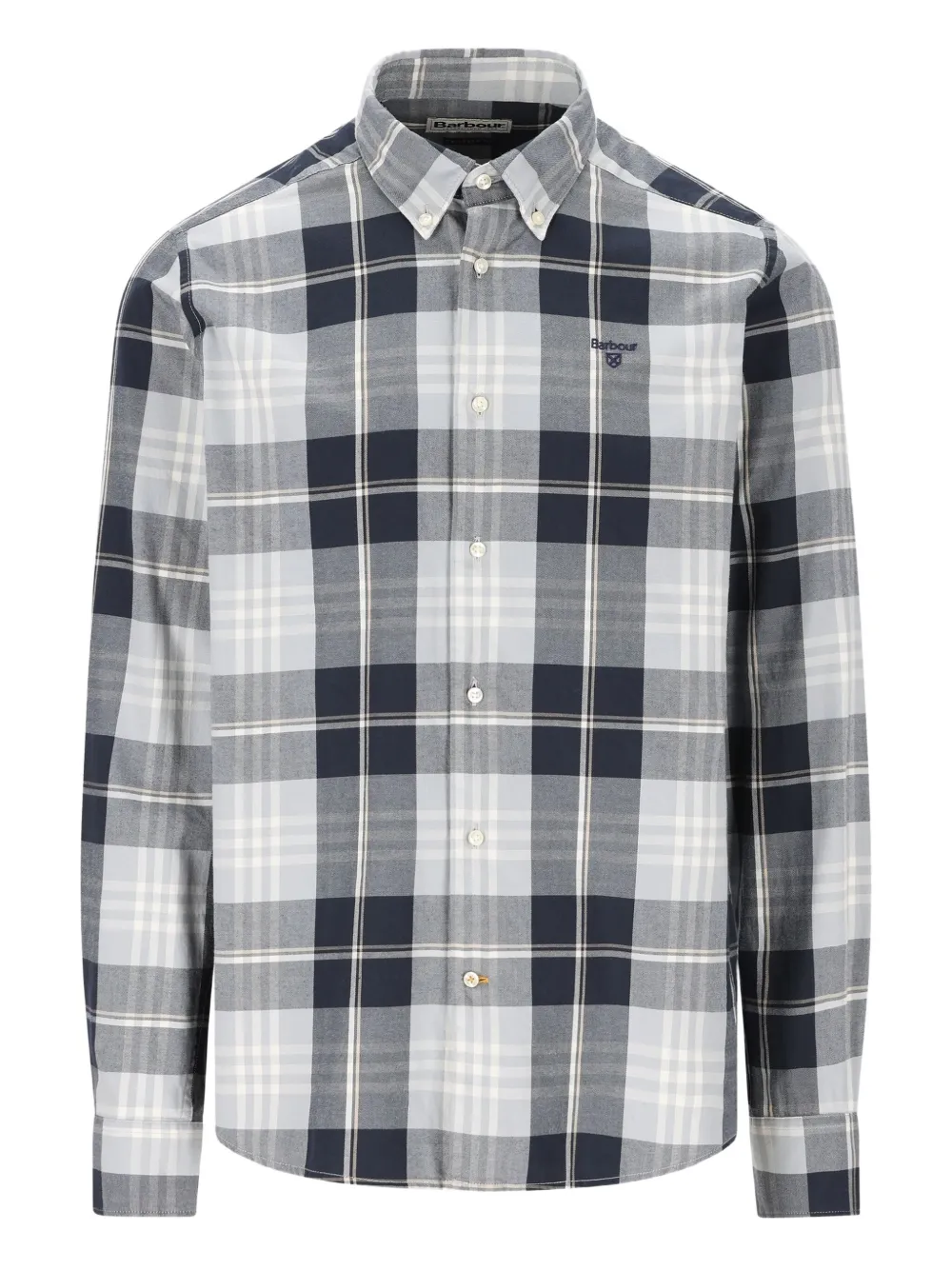 Barbour checked embroidered shirt | Blue | Image 1