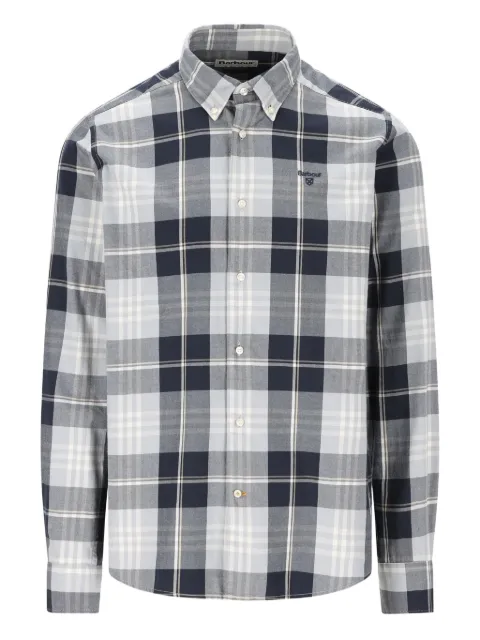 Barbour checked embroidered shirt