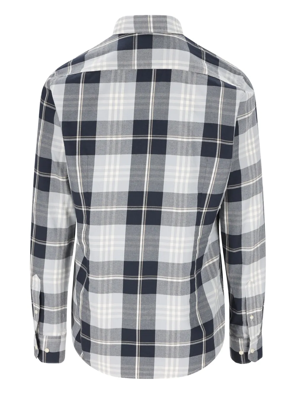 Barbour Geruit overhemd met borduurwerk - Blauw