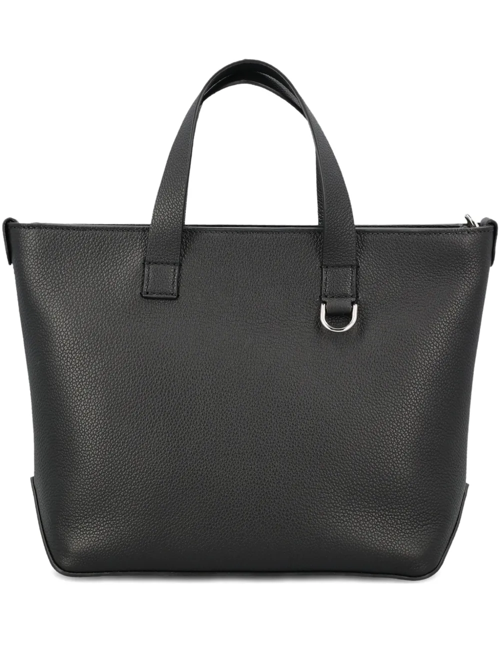 FENDI embossed-logo leather tote bag | Black | Image 1
