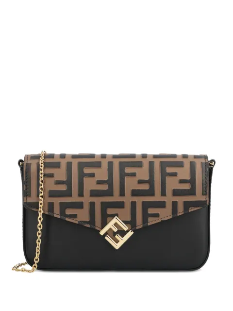 FENDI محفظة بحمالة سلسلة ونقش مونوغرام FF