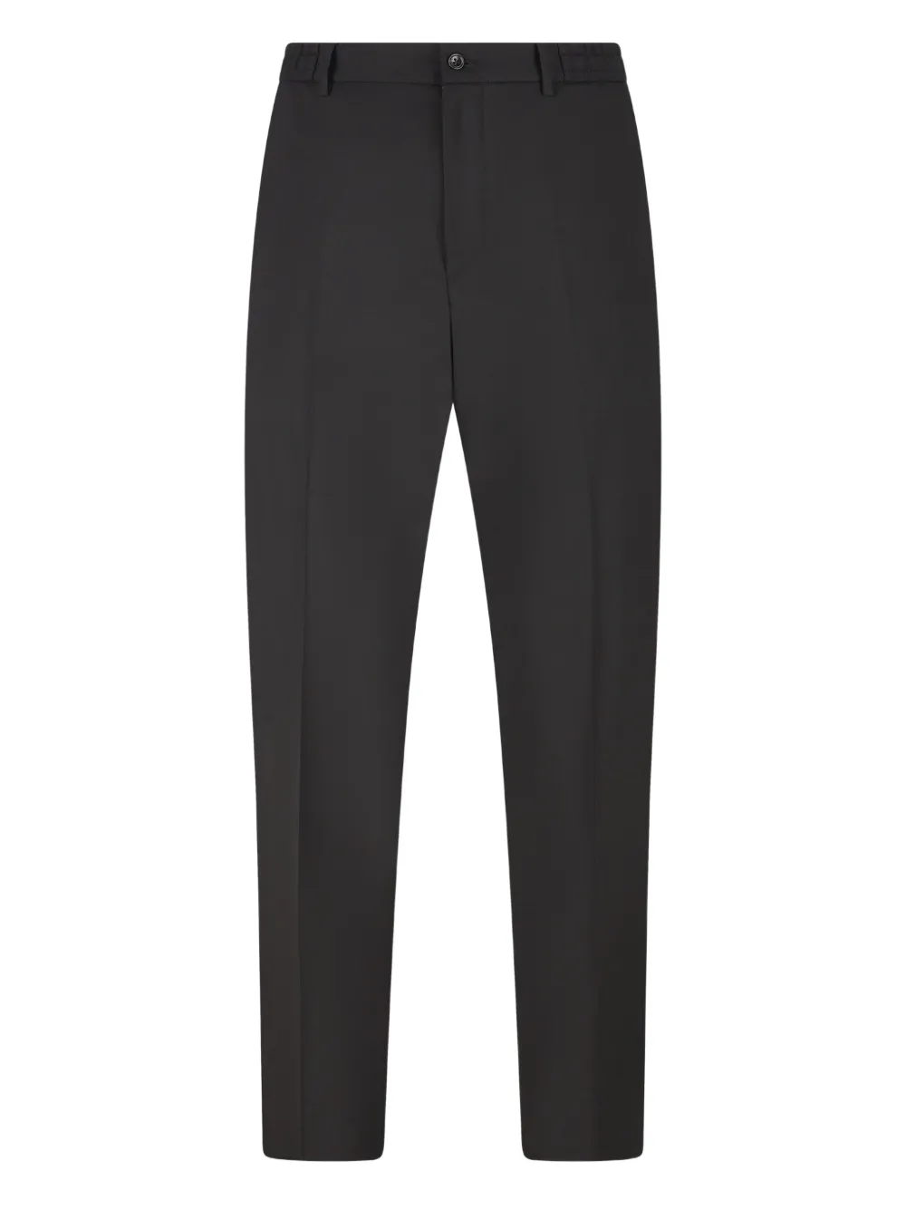 Tagliatore Straight-leg Wool Trousers In Black