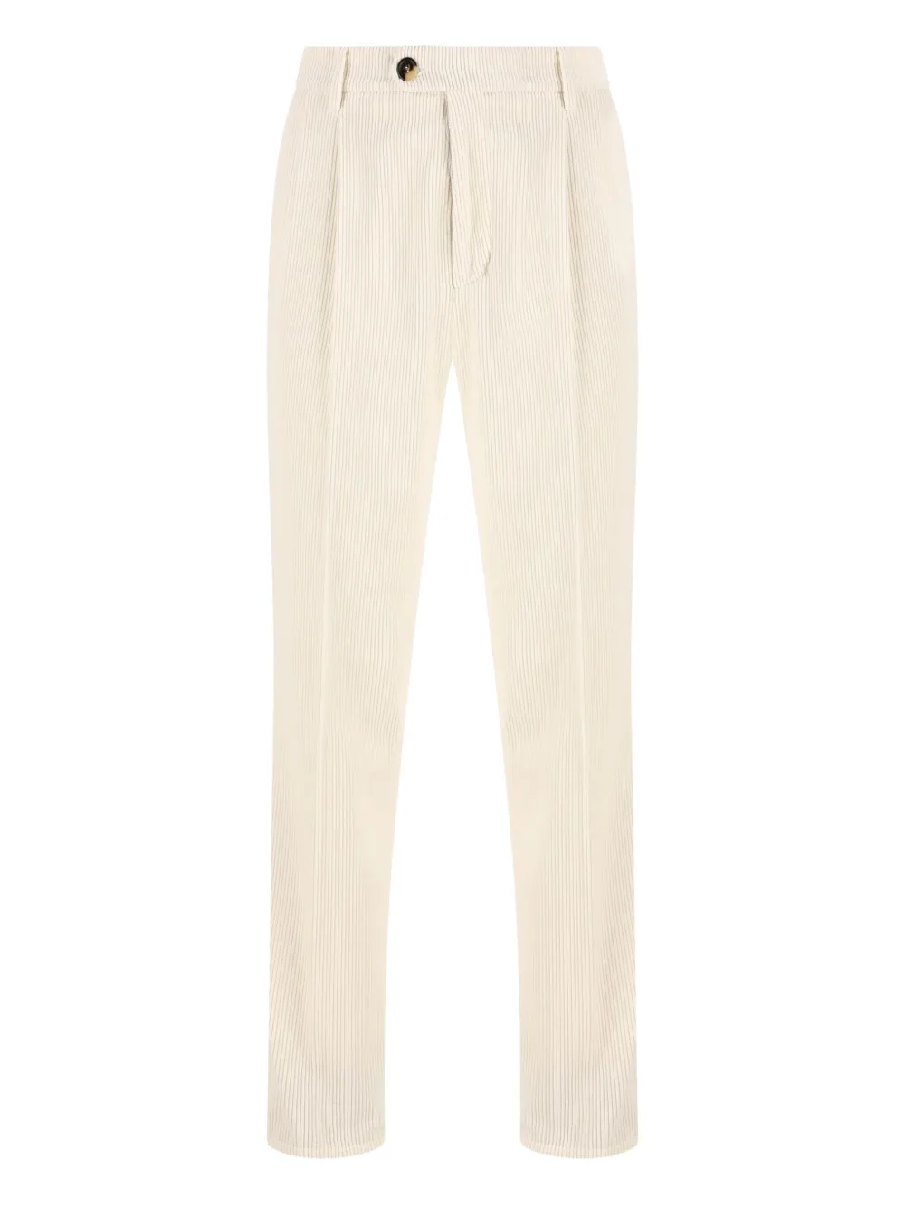 Brunello Cucinelli pleated-front corduroy trousers | White | Image 1