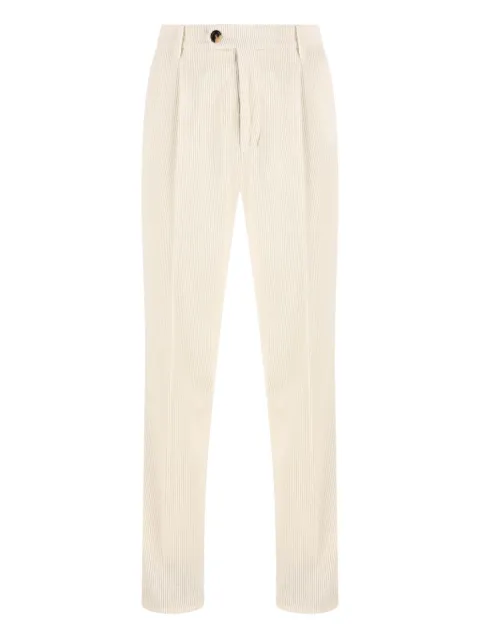 Brunello Cucinelli pantalones de pana con pinzas