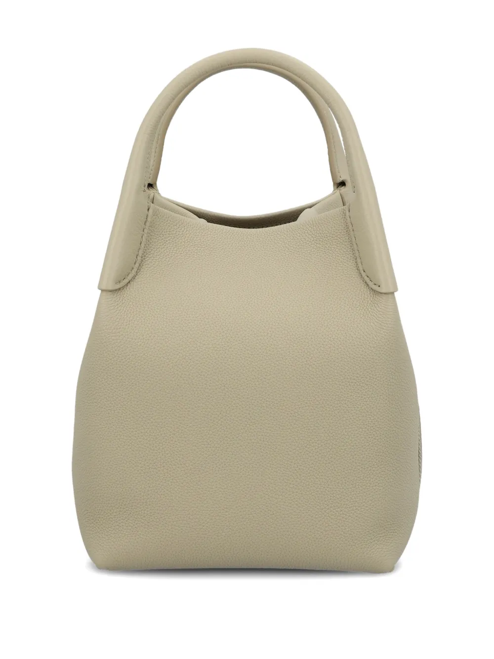 Loro Piana Hammered Calfskin Top-handle Backpack In Neutral