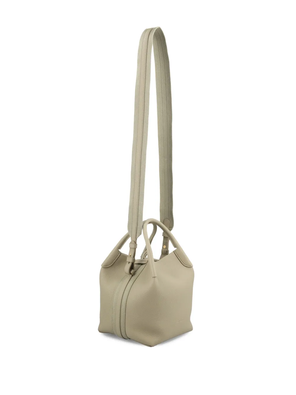 Loro Piana Hammered Calfskin Top-handle Backpack In Neutral