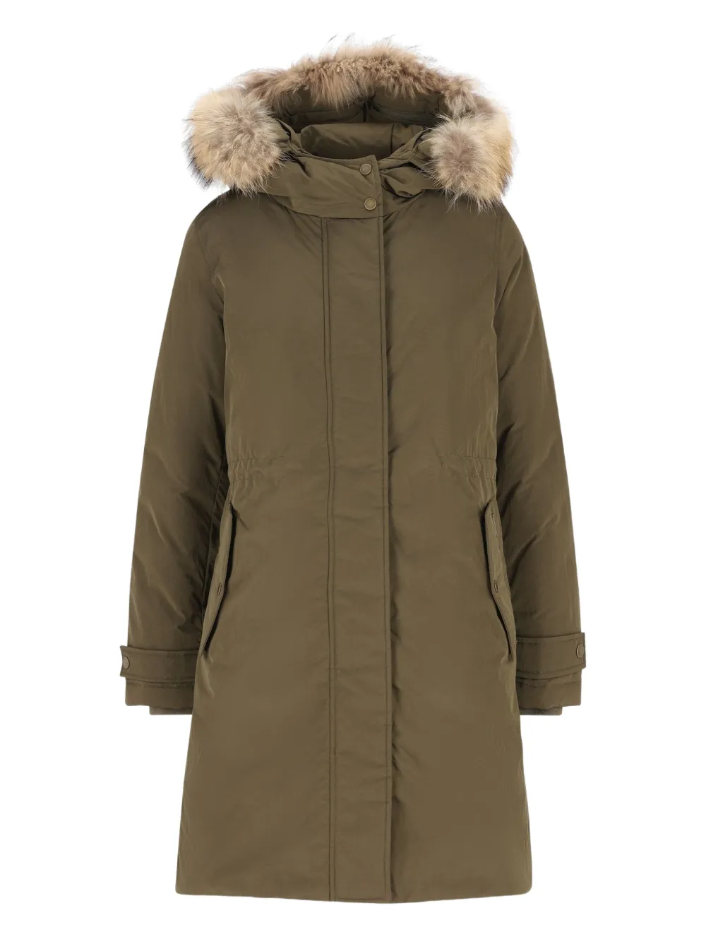Woolrich fur-trimmed hooded parka | Brown | Image 1