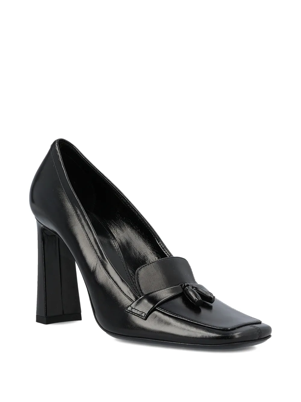 Saint Laurent 90mm Chloé tasselled square-toe pumps Black