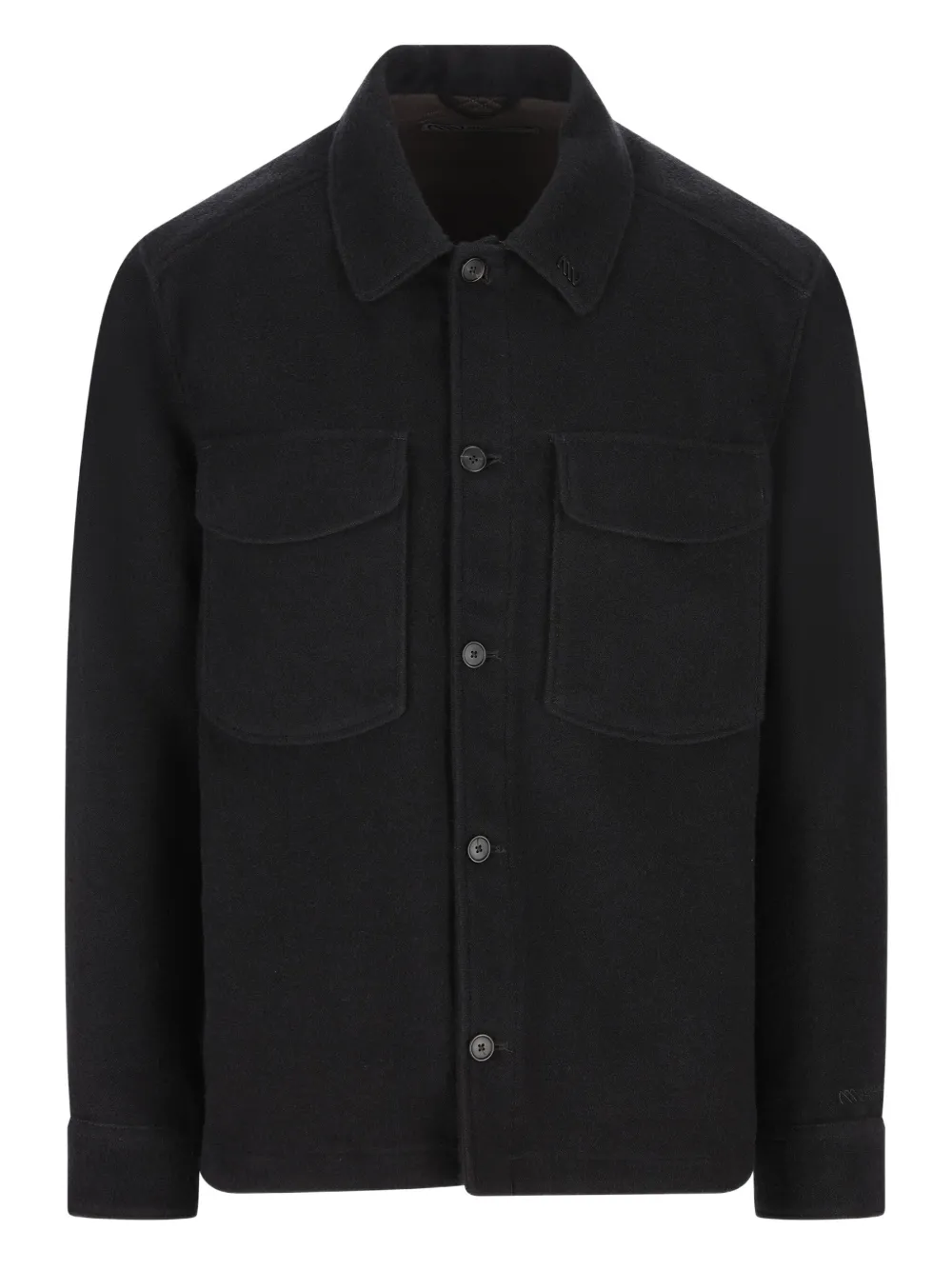 Massimo Osti Studio button-fastening shirt | Black | Image 1