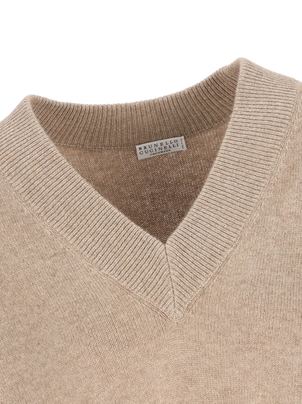 Brunello Cucinelli Sequin-embellished Cashmere Sweater In Neutral