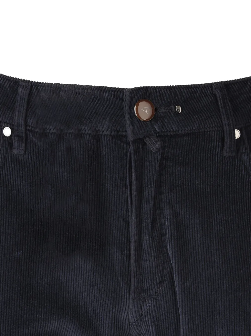 Hand Picked Ribfluwelen broek Blauw