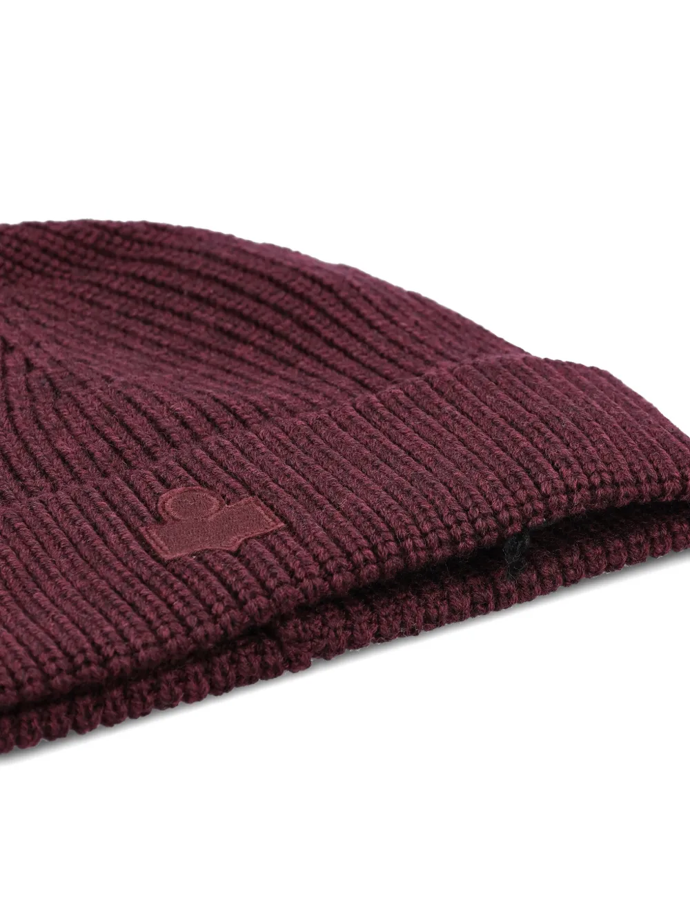 Isabel Marant Ribbed Wool Beanie In Burgundy