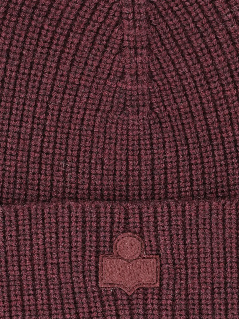 Isabel Marant Ribbed Wool Beanie In Burgundy