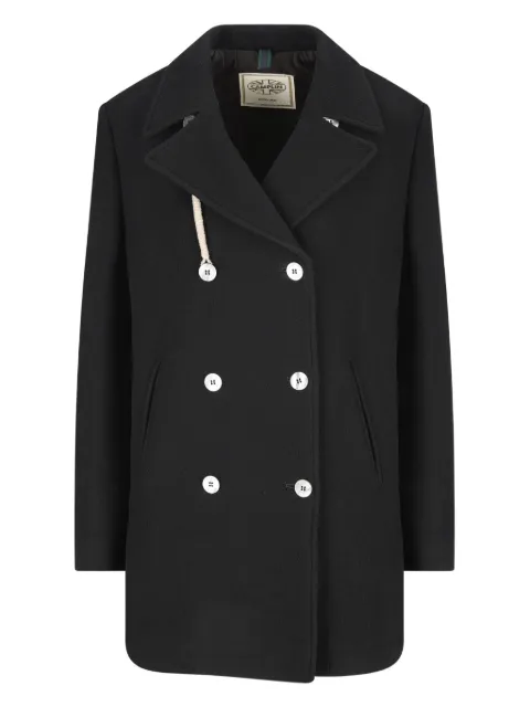 Camplin double-breasted rope-detail coat