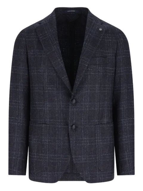 Tagliatore checked buttoned blazer