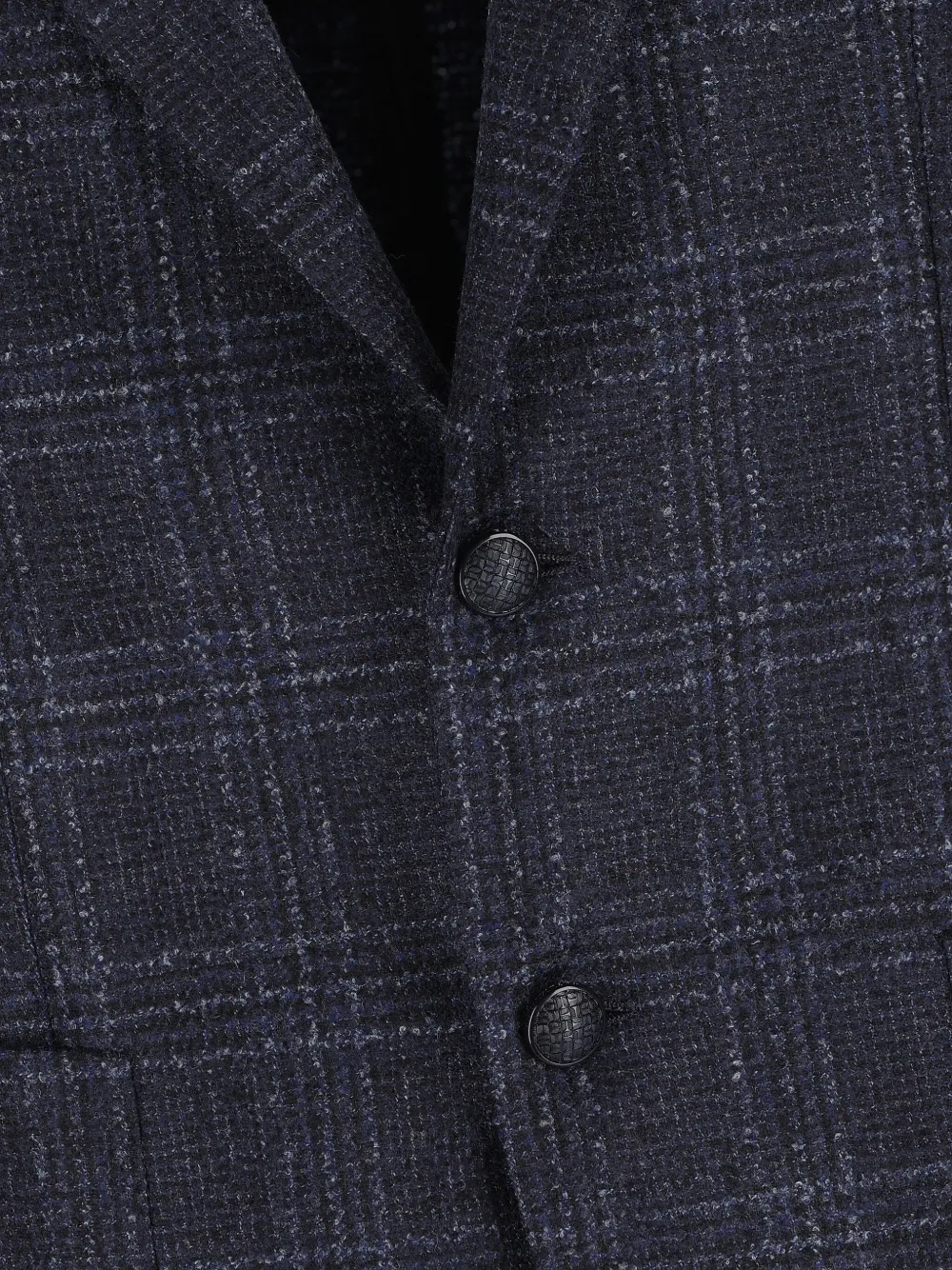 Tagliatore Checked Buttoned Blazer In Blue