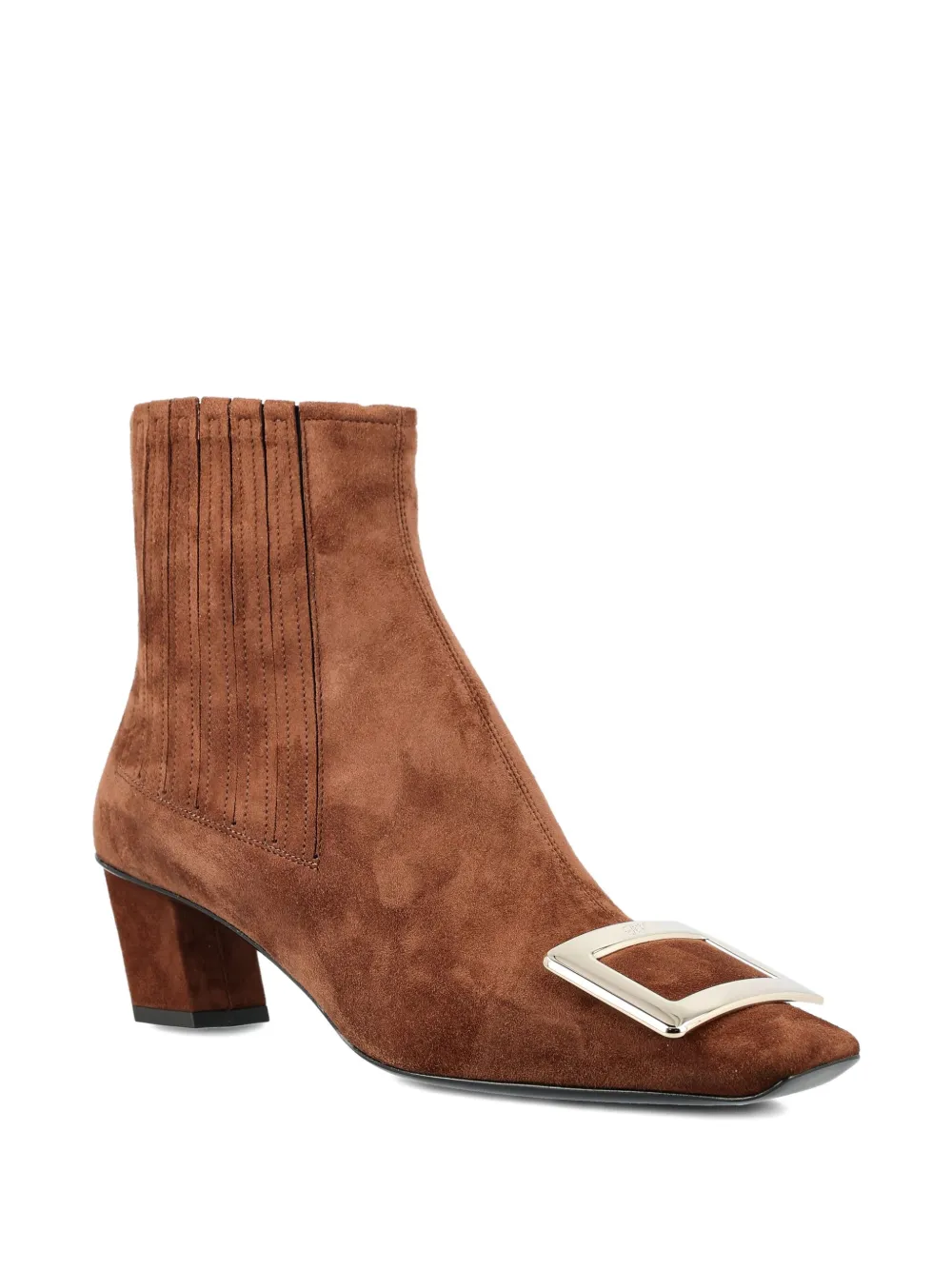 Roger Vivier 45mm buckle-detail suede boots | Ankle Boots | Image 2