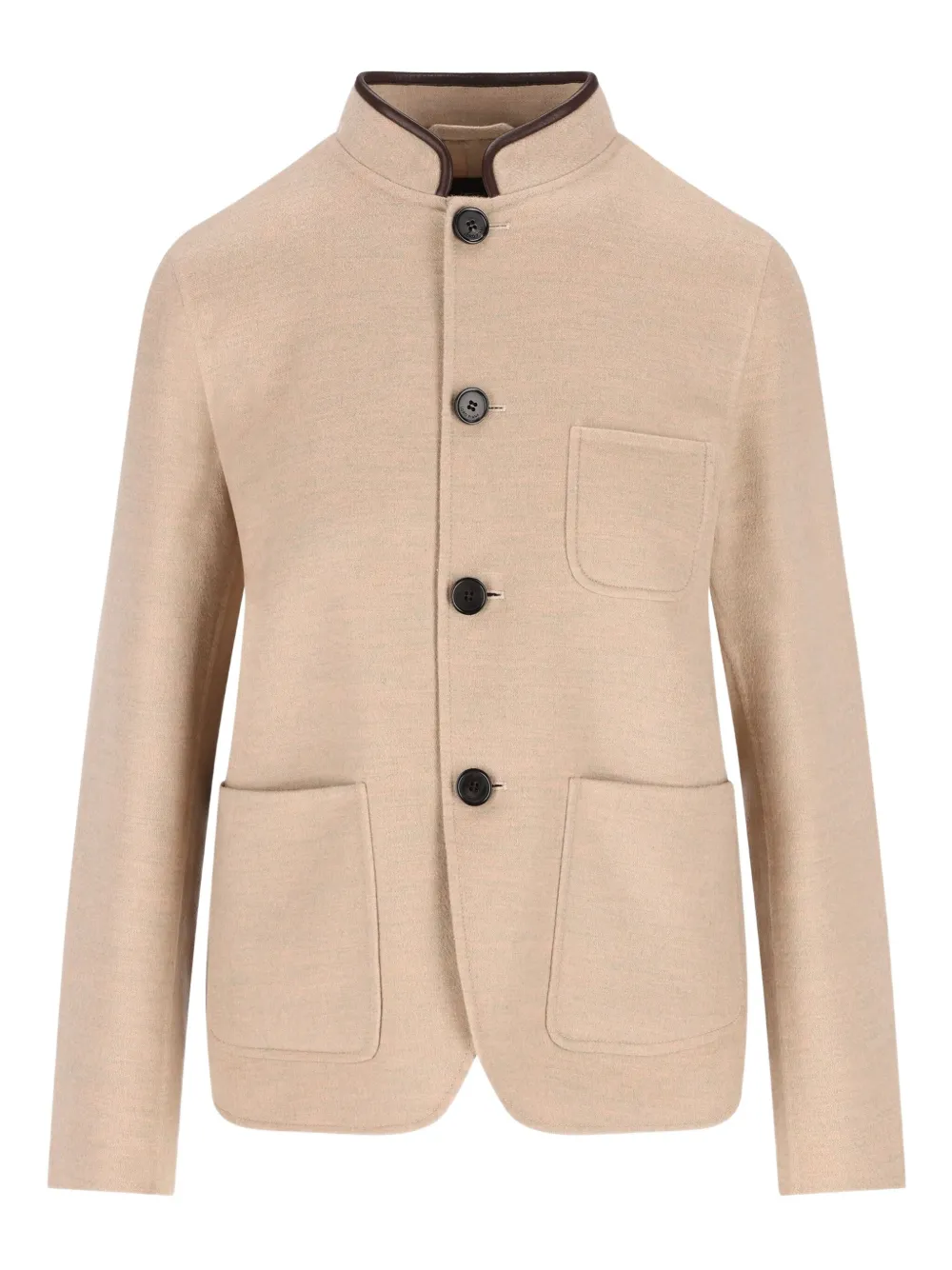 Loro Piana single-breasted cashmere jacket | Neutrals | Image 1