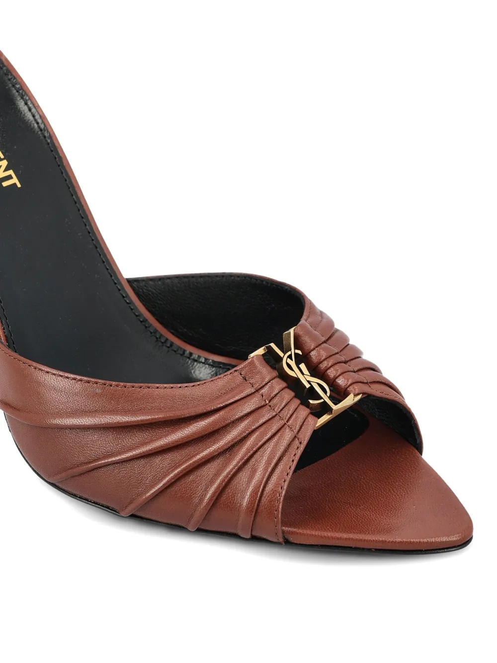 Saint Laurent 90mm Babylone sandals Brown