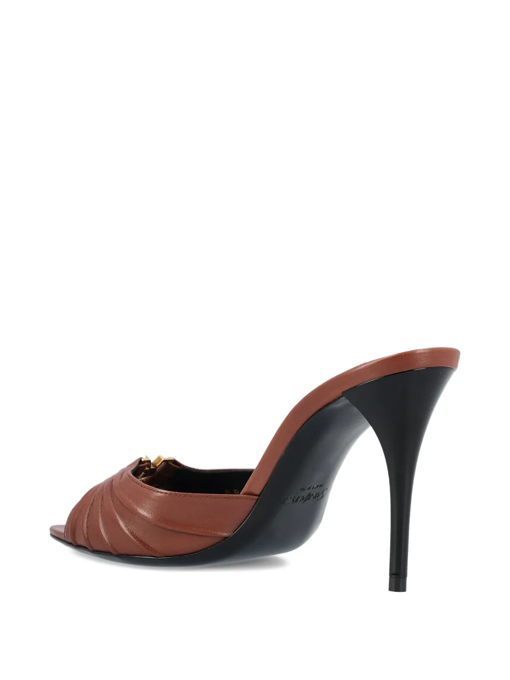 Saint Laurent 90mm Babylone sandals Brown