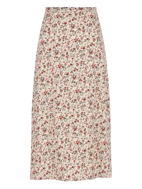 Loro Piana floral-print midi skirt