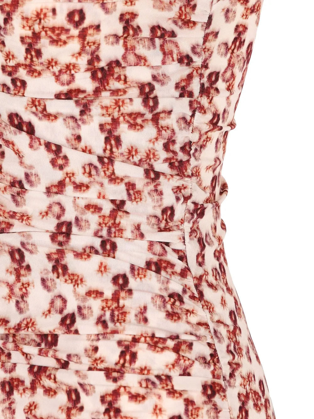 Isabel Marant Floral-print Tie-back Top In Red