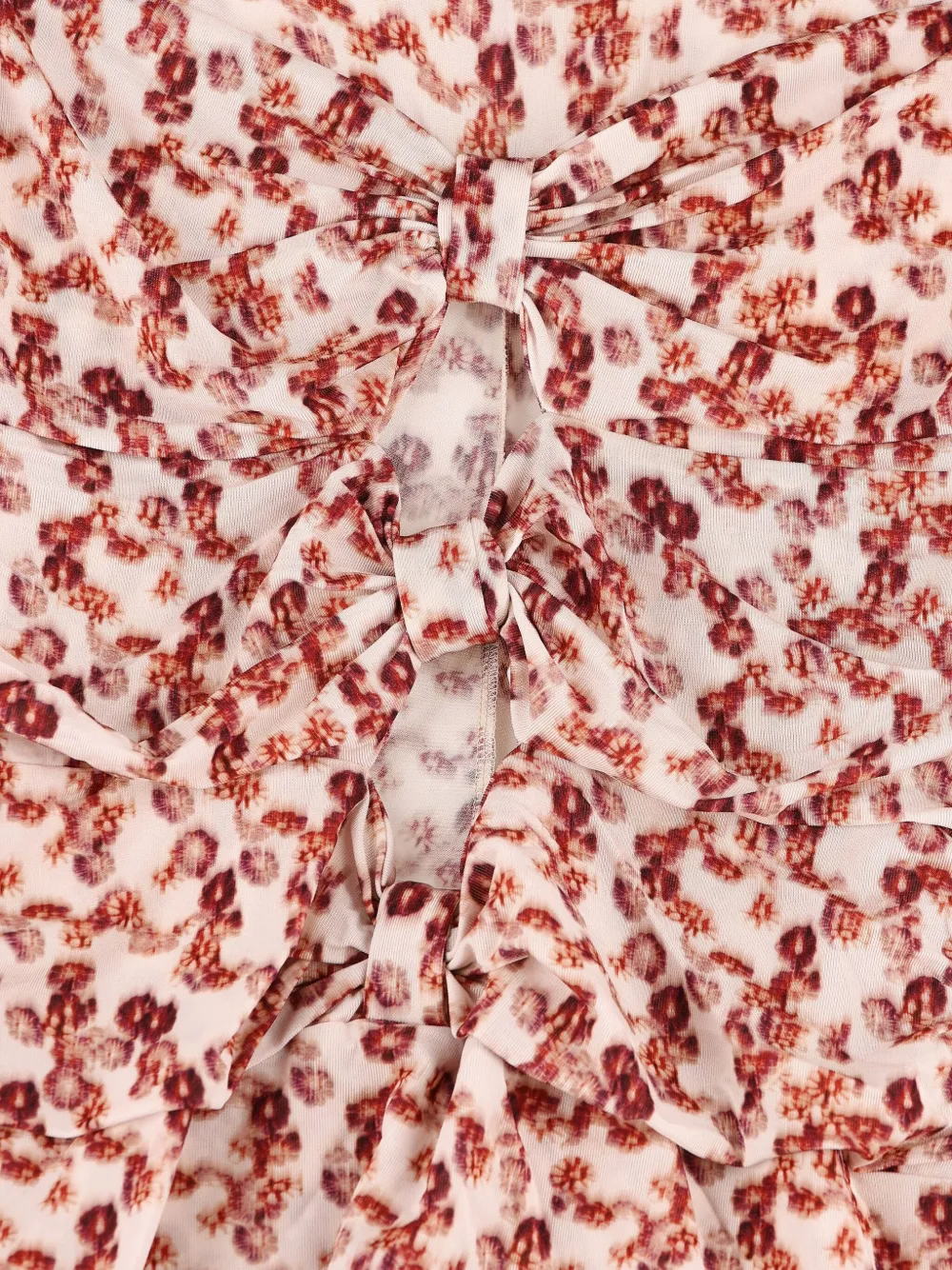 Isabel Marant Floral-print Tie-back Top In Red