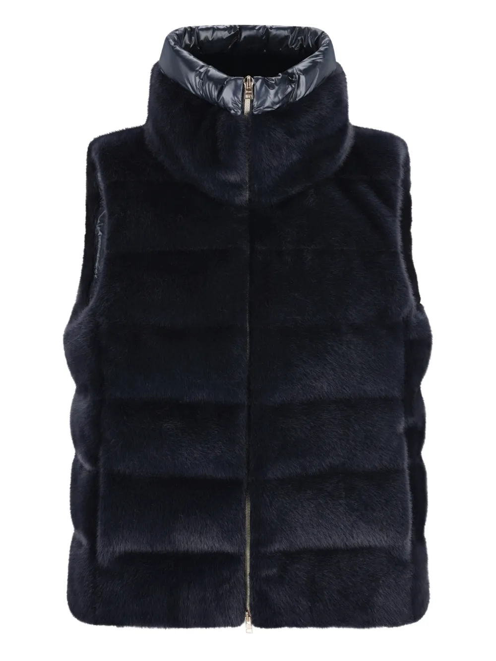 Herno quilted high-neck gilet | Blue | Image 1