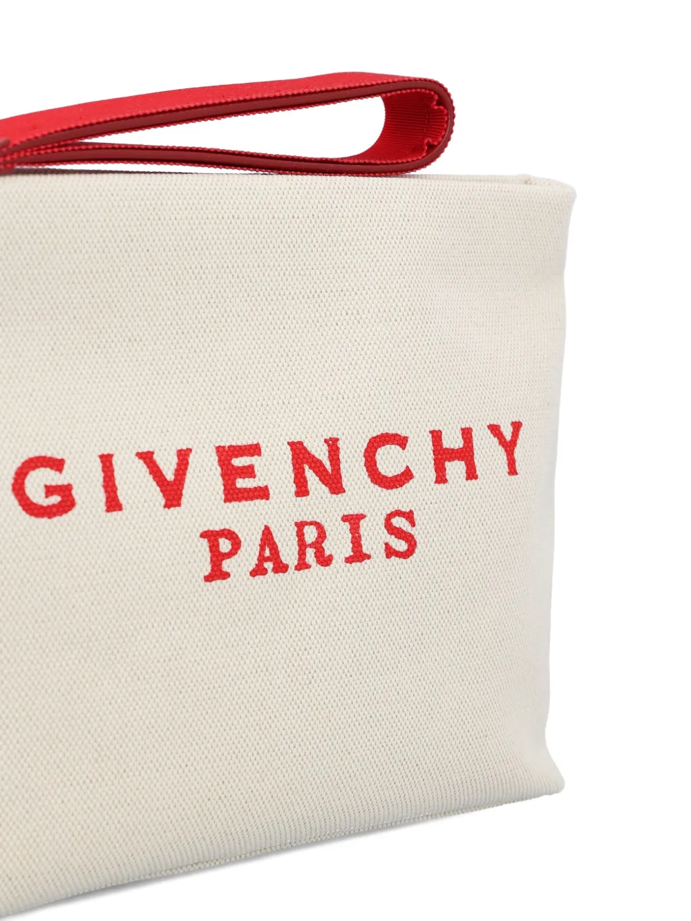 Givenchy Clutch met logoprint Beige