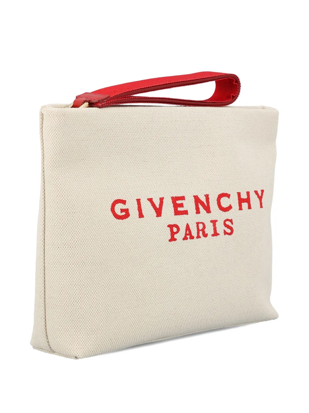 Givenchy Clutch met logoprint Beige