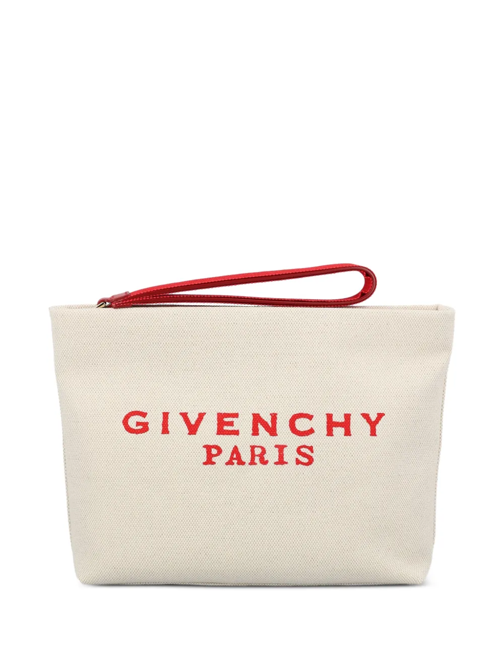 Givenchy logo-print clutch bag | Neutrals | Image 1