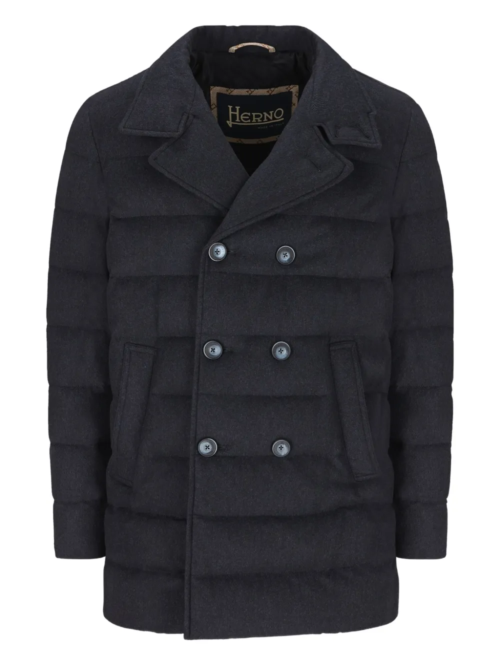 Herno double-breasted padded coat | Blue | Image 1