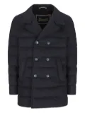Herno double-breasted padded coat - Blue