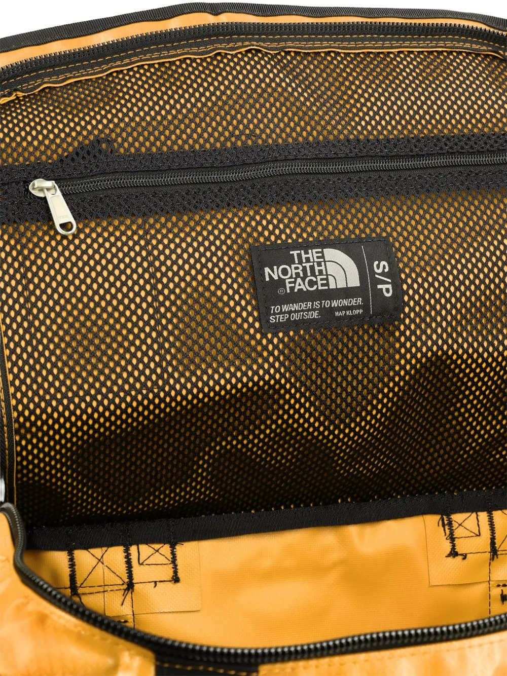 The North Face Base Camp Logo-print Backpack In Yellow