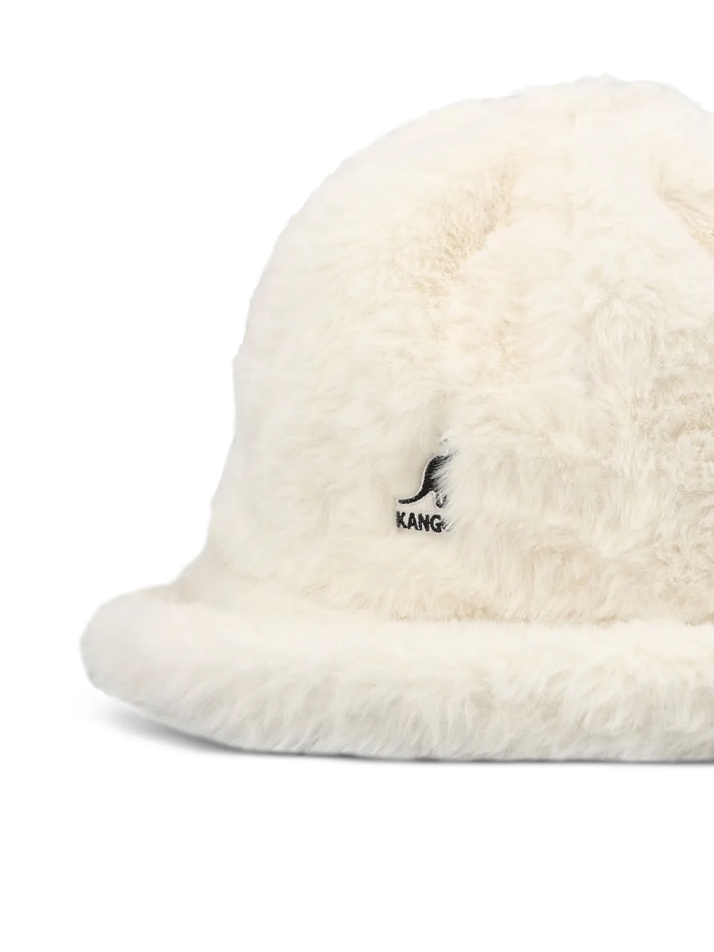 Kangol Vissershoed van imitatiebont Beige
