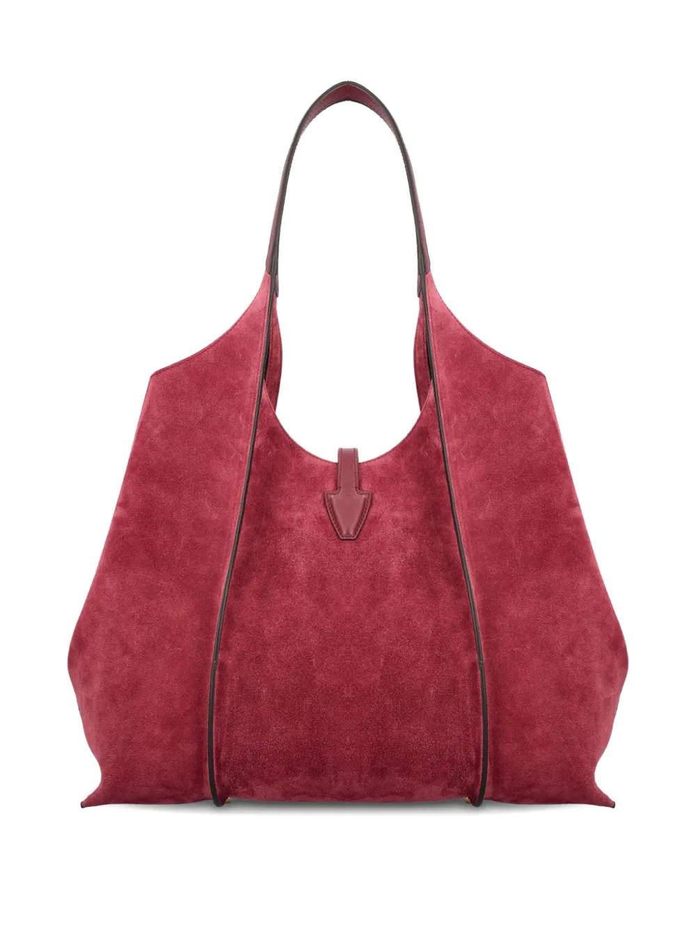 Tod's T Timeless suede shoulder bag - Roze