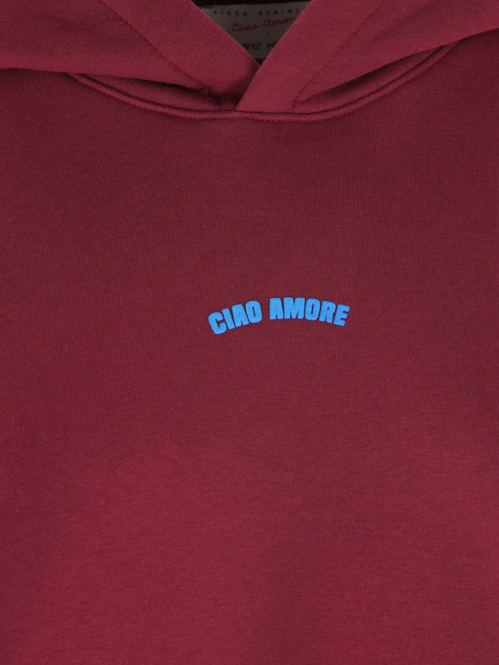 Giada Benincasa Ciao Amore Cortina Lover Hoodie In Red