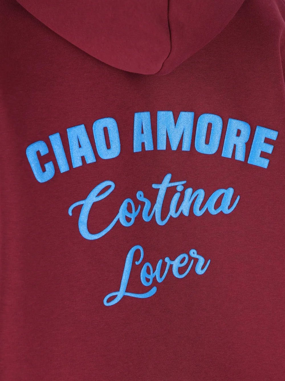 Giada Benincasa Ciao Amore Cortina Lover Hoodie In Red