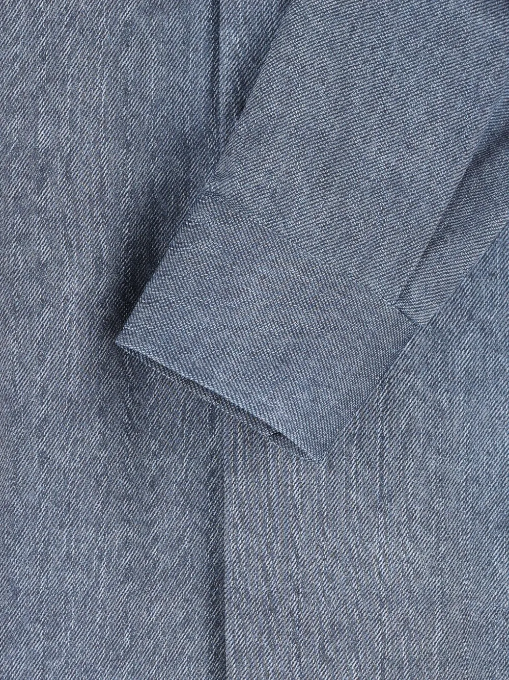Xacus X Franz Kraler Long-sleeve Button-down Shirt In Blue