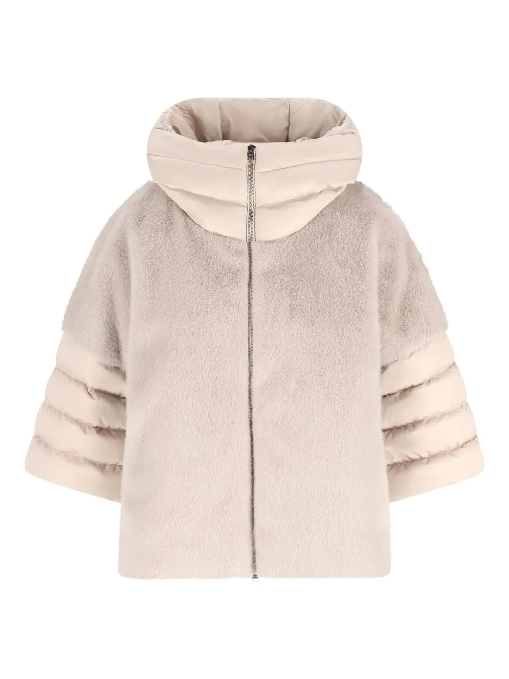 Herno quilted-panel faux-fur jacket | Neutrals | Image 1