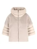Herno quilted-panel faux-fur jacket - Neutrals