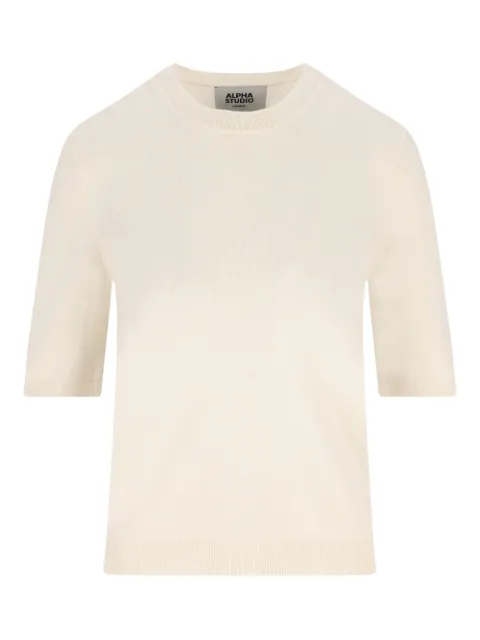 ALPHA STUDIO short-sleeve cashmere T-shirt