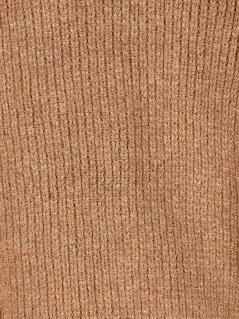 Saint Laurent Ribbed Crew-neck Sweater In Brown
